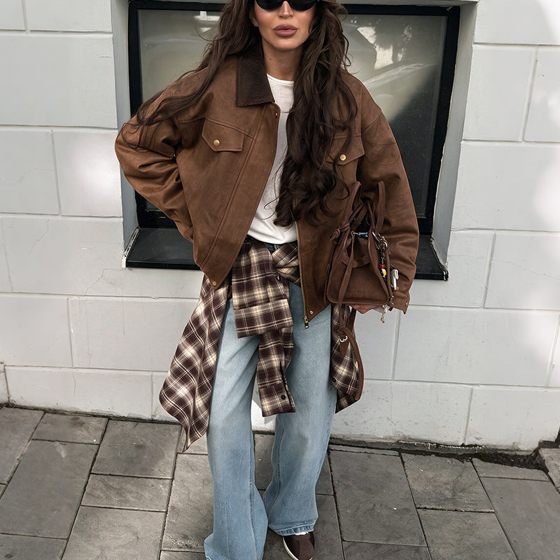 Damenjacke mit Bequemer Passform und Knopfdesign - 1 - Trendlinie