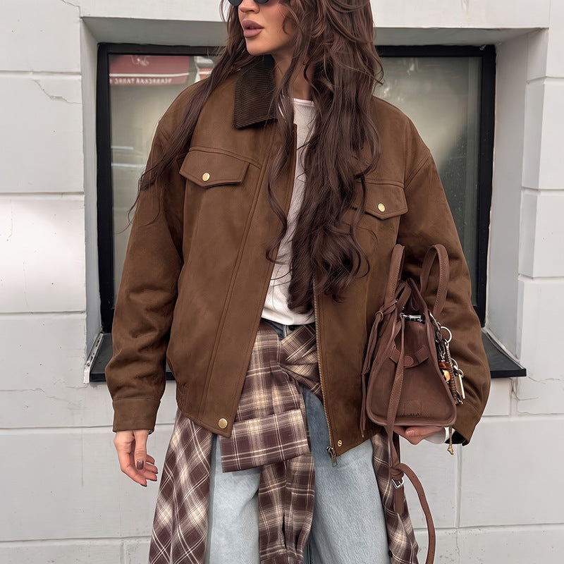 Damenjacke mit Bequemer Passform und Knopfdesign - 3 - Trendlinie