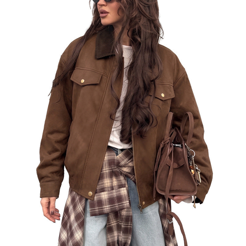 Damenjacke mit Bequemer Passform und Knopfdesign - 5 - Trendlinie