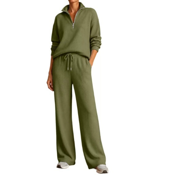 Damen Lounge Outfit mit Kordelzug und Reißverschluss - 6 - Trendlinie