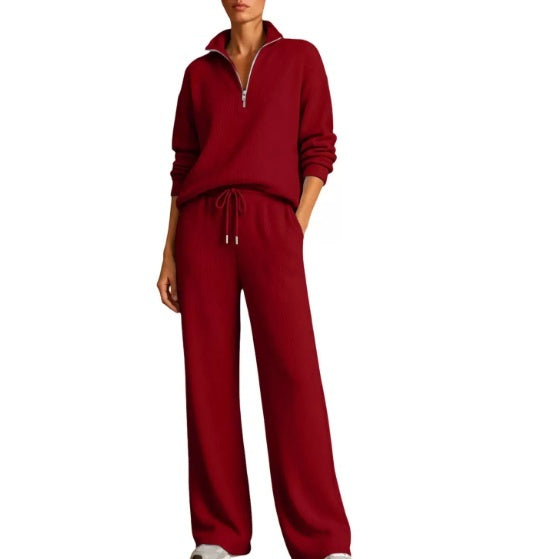 Damen Lounge Outfit mit Kordelzug und Reißverschluss - 8 - Trendlinie
