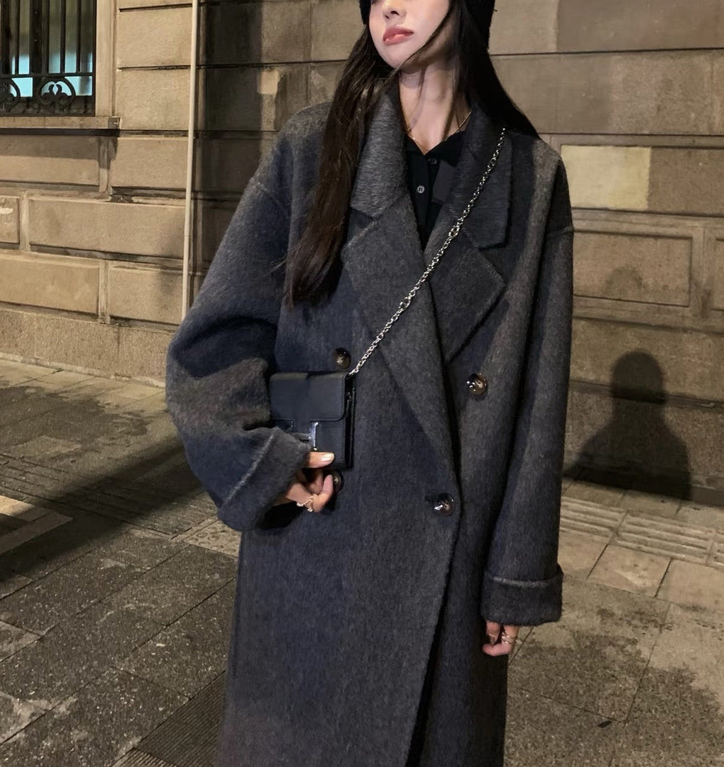 Eleganter Damenmantel mit luxuriösem Pelzkragen - 1 - Trendlinie