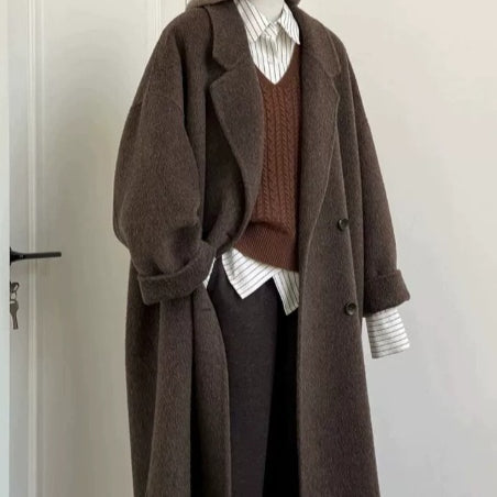 Damenmantel mit lässigem Schnitt und Knopfverschluss - 1 - Trendlinie