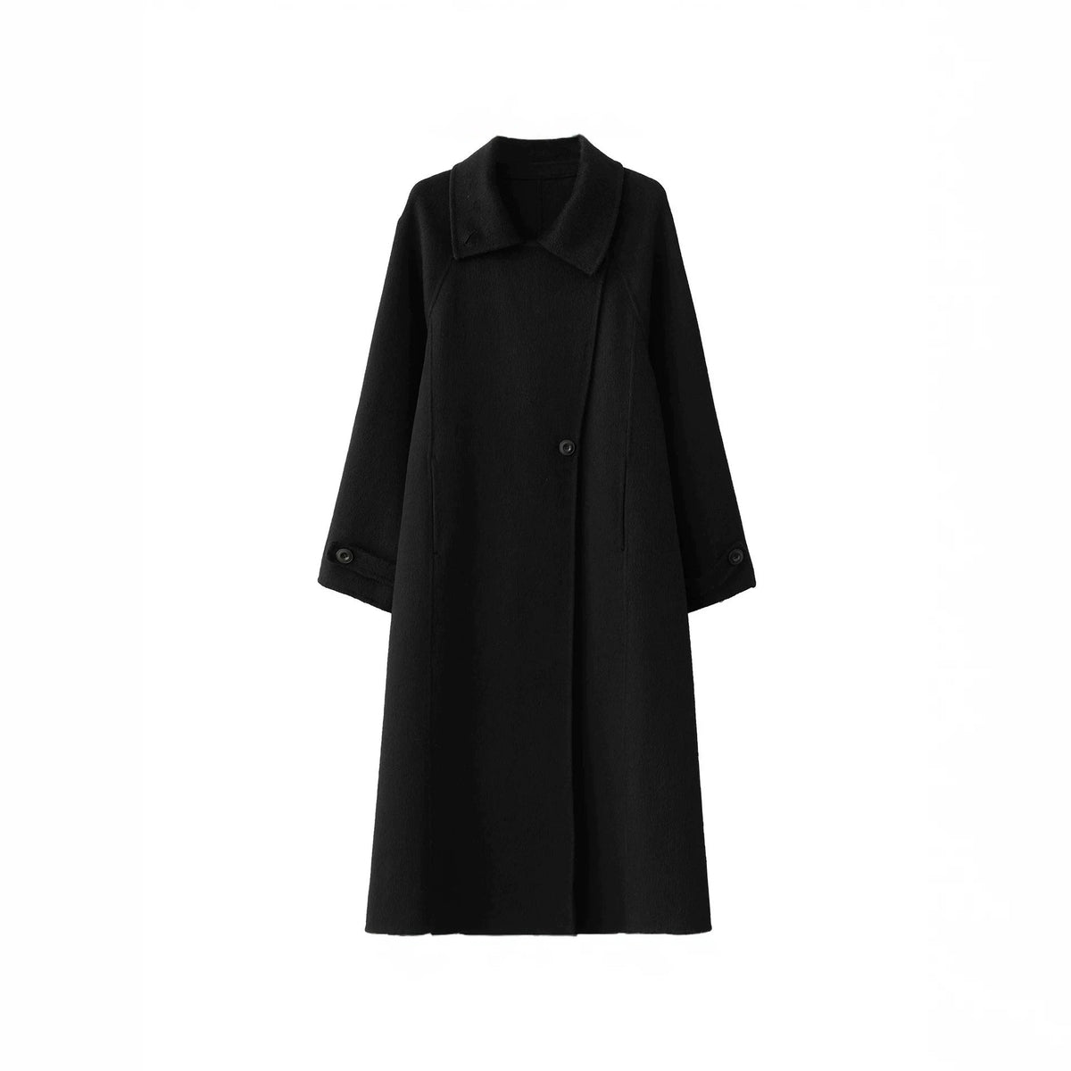 Langer Damenmantel mit Relaxed Fit und Stehkragen - 5 - Trendlinie