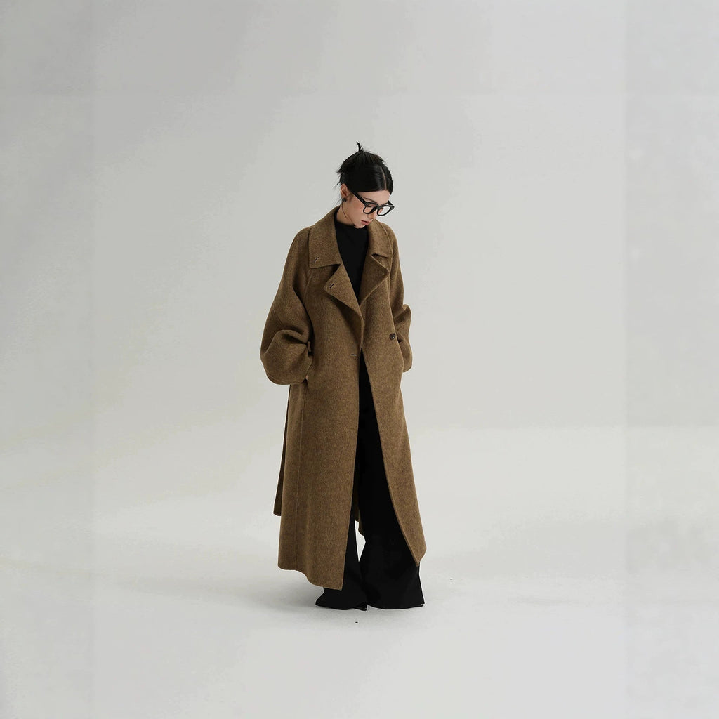 Langer Damenmantel mit Relaxed Fit und Stehkragen - 7 - Trendlinie