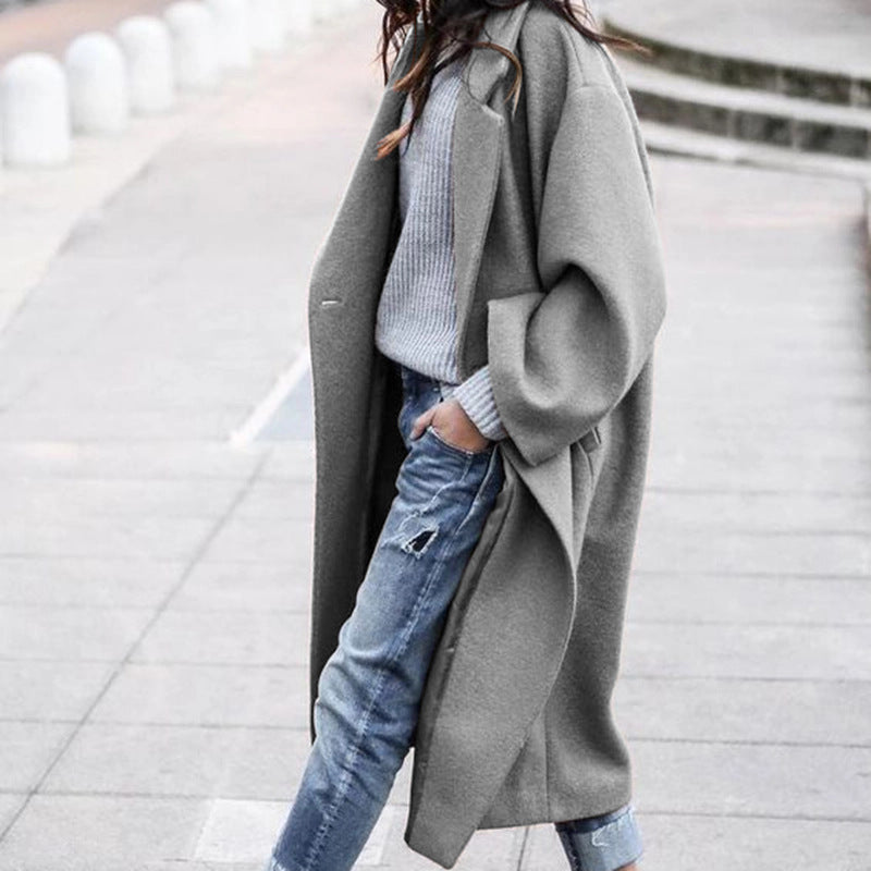 Damenmantel im Relaxed Fit mit 3D-Details - 10 - Trendlinie