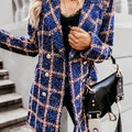 Modischer Damenblazer mit Doppelreiher und trendigem Muster - 10 - Trendlinie