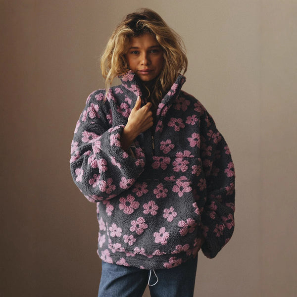 Damenpullover mit großer Tasche im lässigen Stil - 1 - Trendlinie