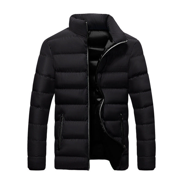Moderne Slim Fit Herren-Winterjacke mit Stehkragen - 1 - Trendlinie