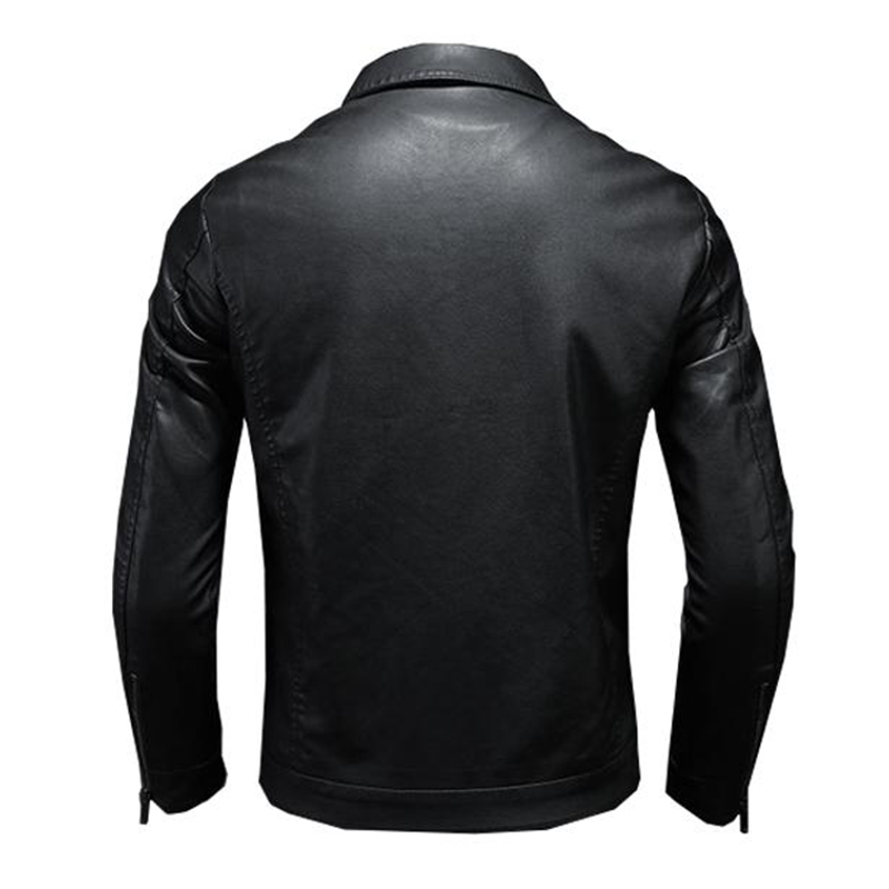 Hemdjacke Herren schwarz mit Reißverschluss und aufgesetzten Taschen
