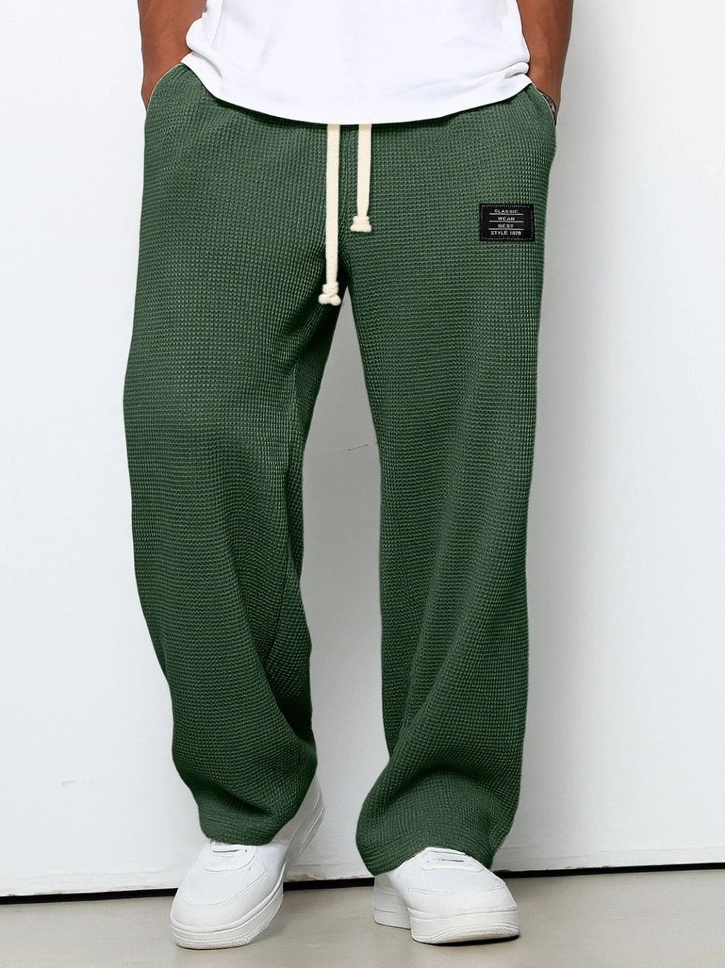 Jogginghose Herren hellblau weit mit Tunnelzug