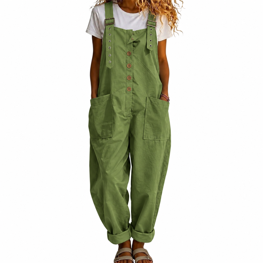 Latzhose Damen mit lockerer Passform und praktischen Taschen