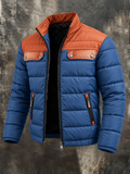 Herren Daunenjacke mit maskulinem Schnitt und praktischen Taschen