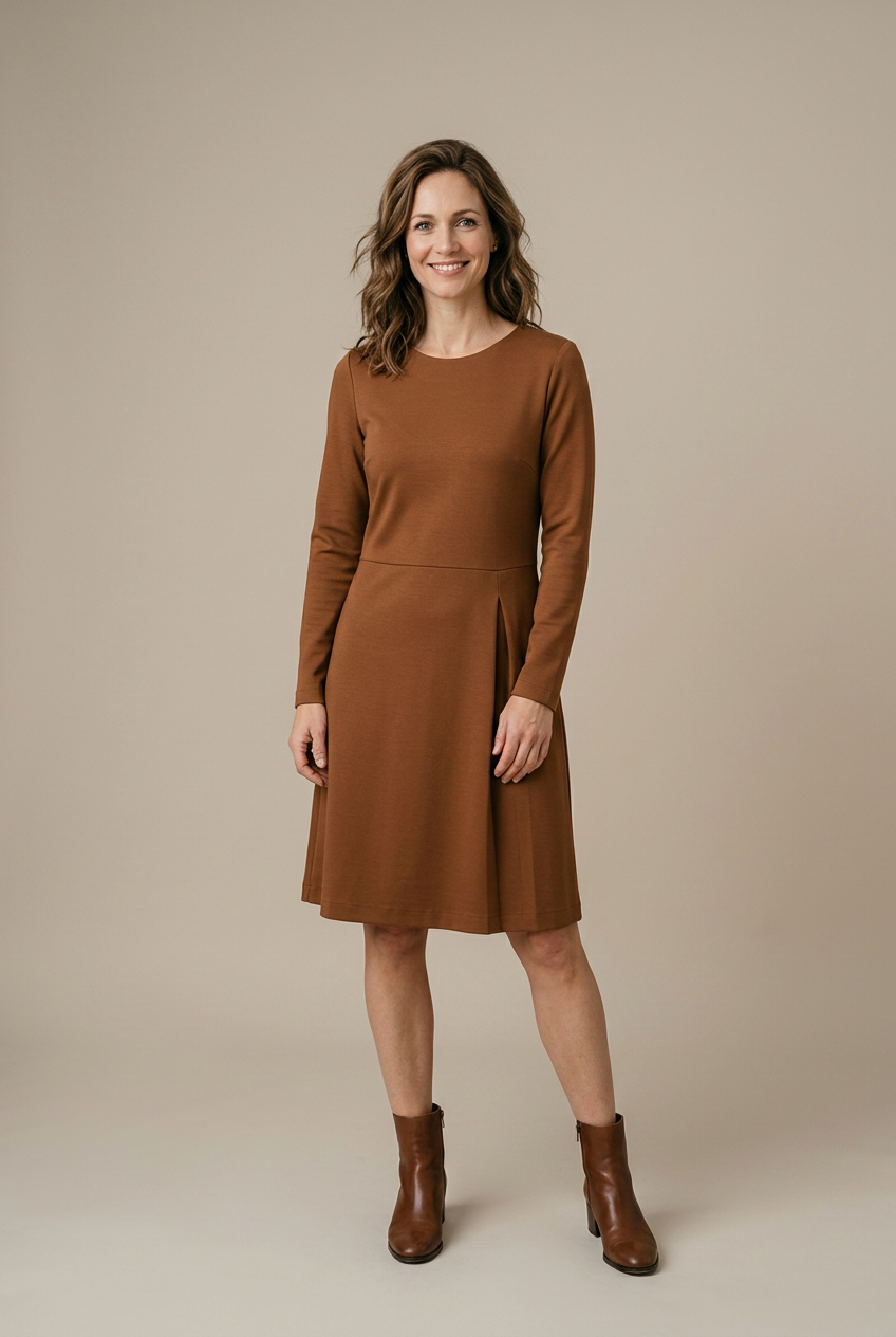 Frida Langarmkleid